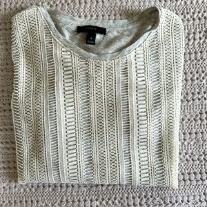 J.Crew Long Sleeve Gray Shirt with detailed front.